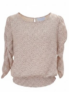 Paper Crane Pink Boxy Blouse Long Sleeves M